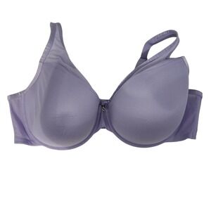 Curvy Couture Women's Lavender Bra 46DD Nylon & Spandex‎ Underwire